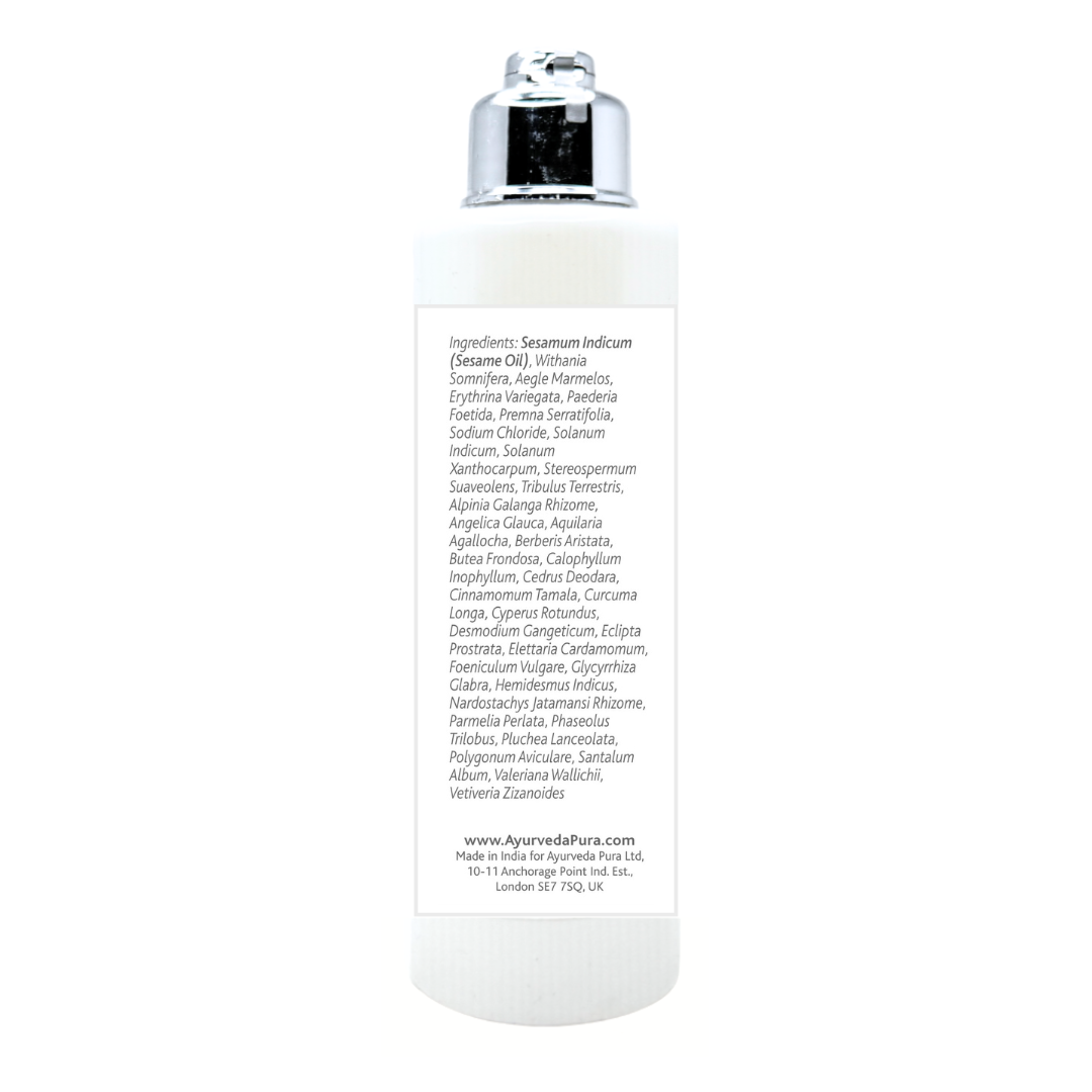 Mahanarayan Oil Label Image | Holistic Essentials