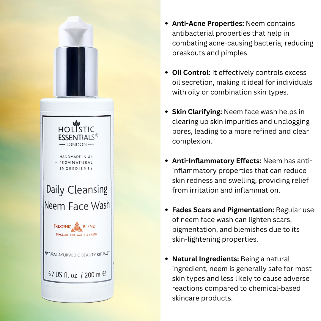 Daily Cleansing Neem Face Wash | Holistic Essentials