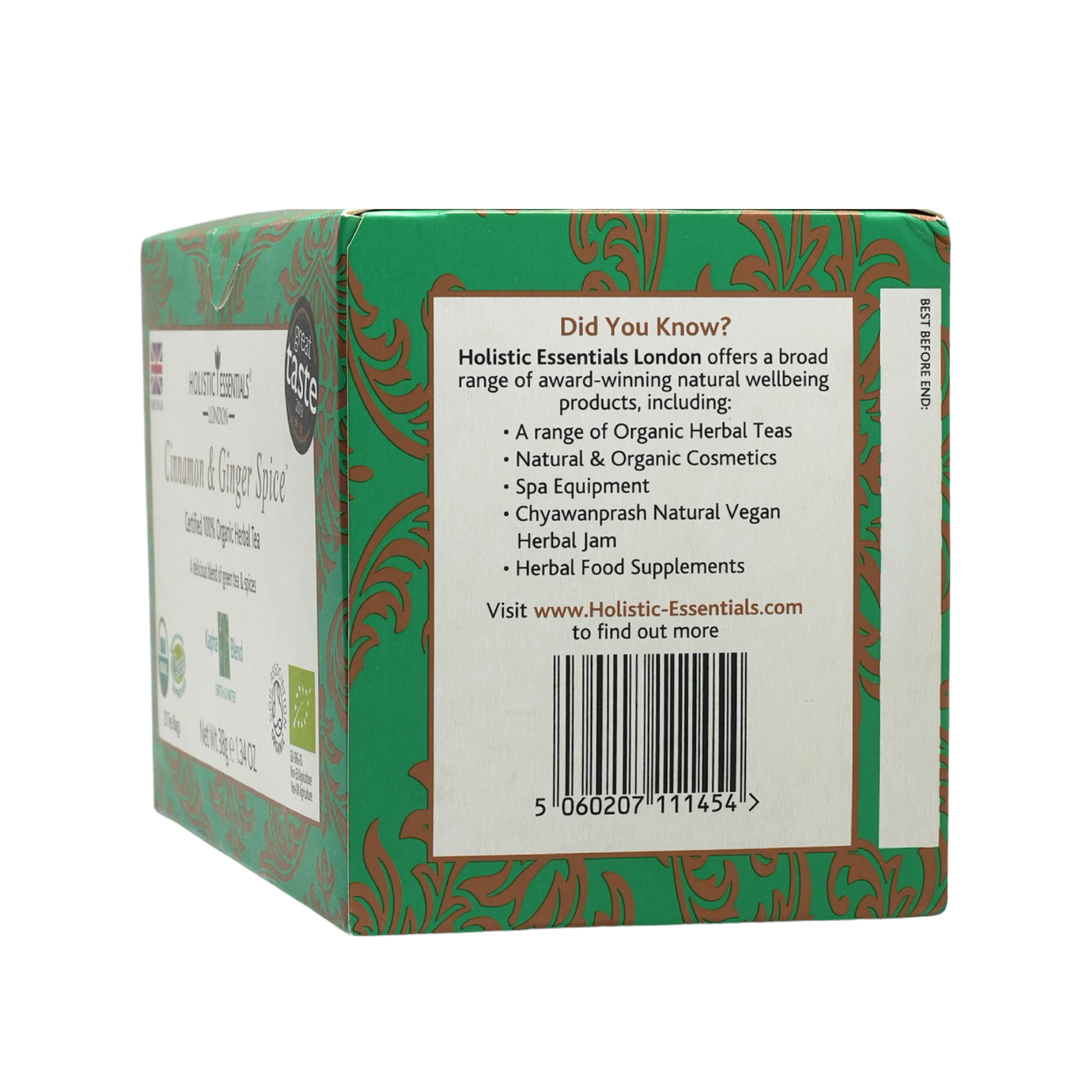 Cinnamon & Ginger Spice - Ayurvedic Herbal Tea | Holistic Essentials
