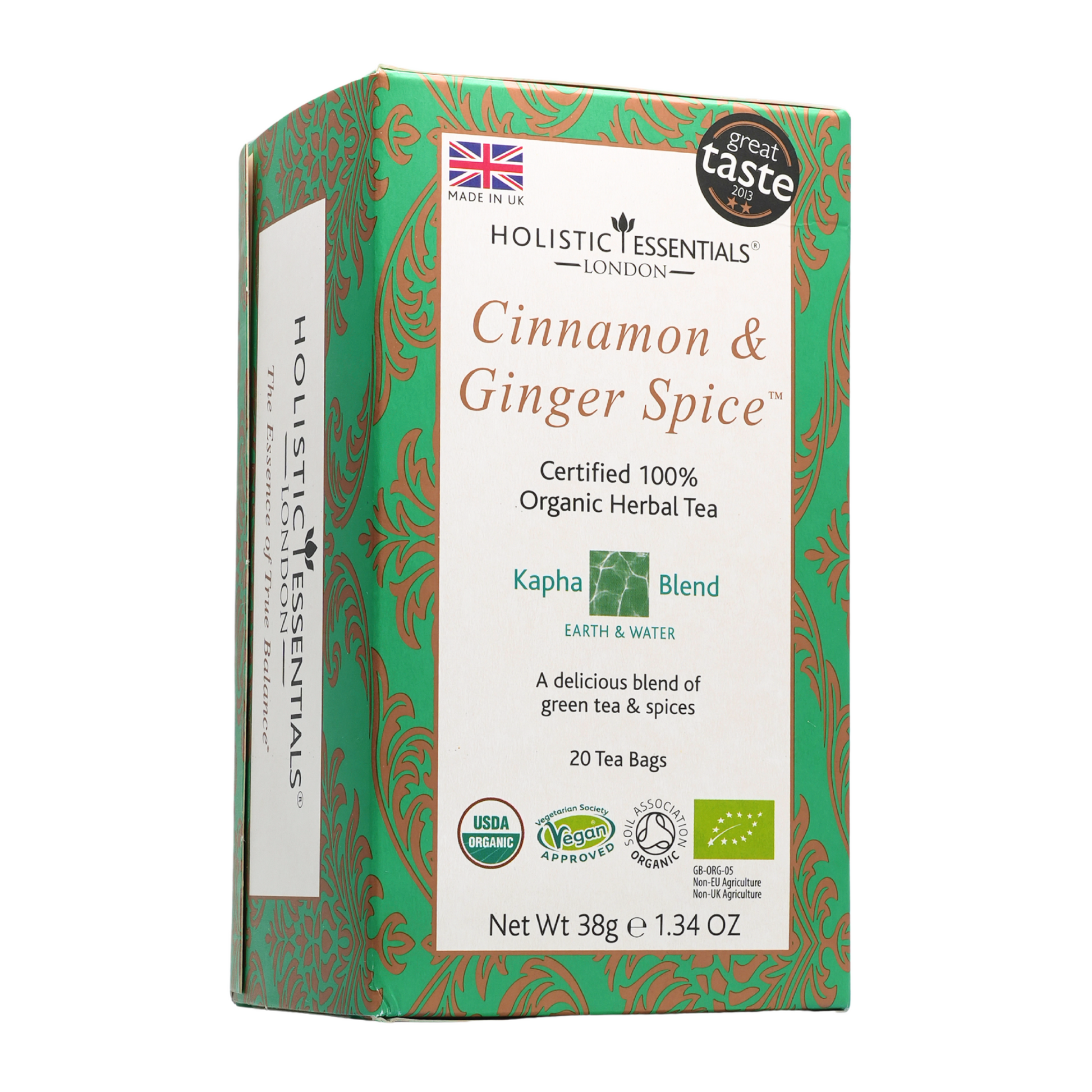 Cinnamon & Ginger Spice - Ayurvedic Herbal Tea | Holistic Essentials