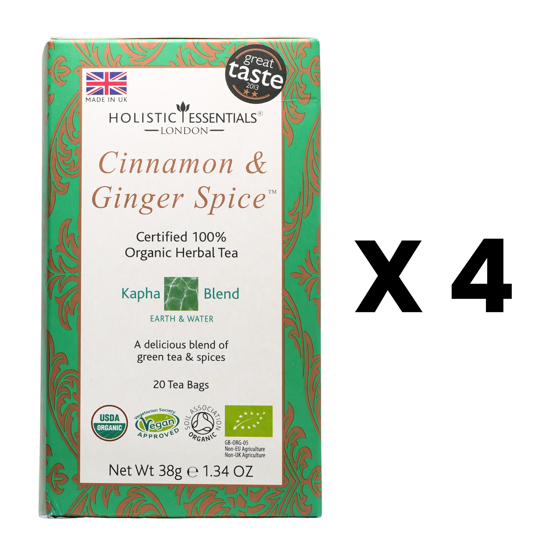 Cinnamon & Ginger Spice - Ayurvedic Herbal Tea | Holistic Essentials