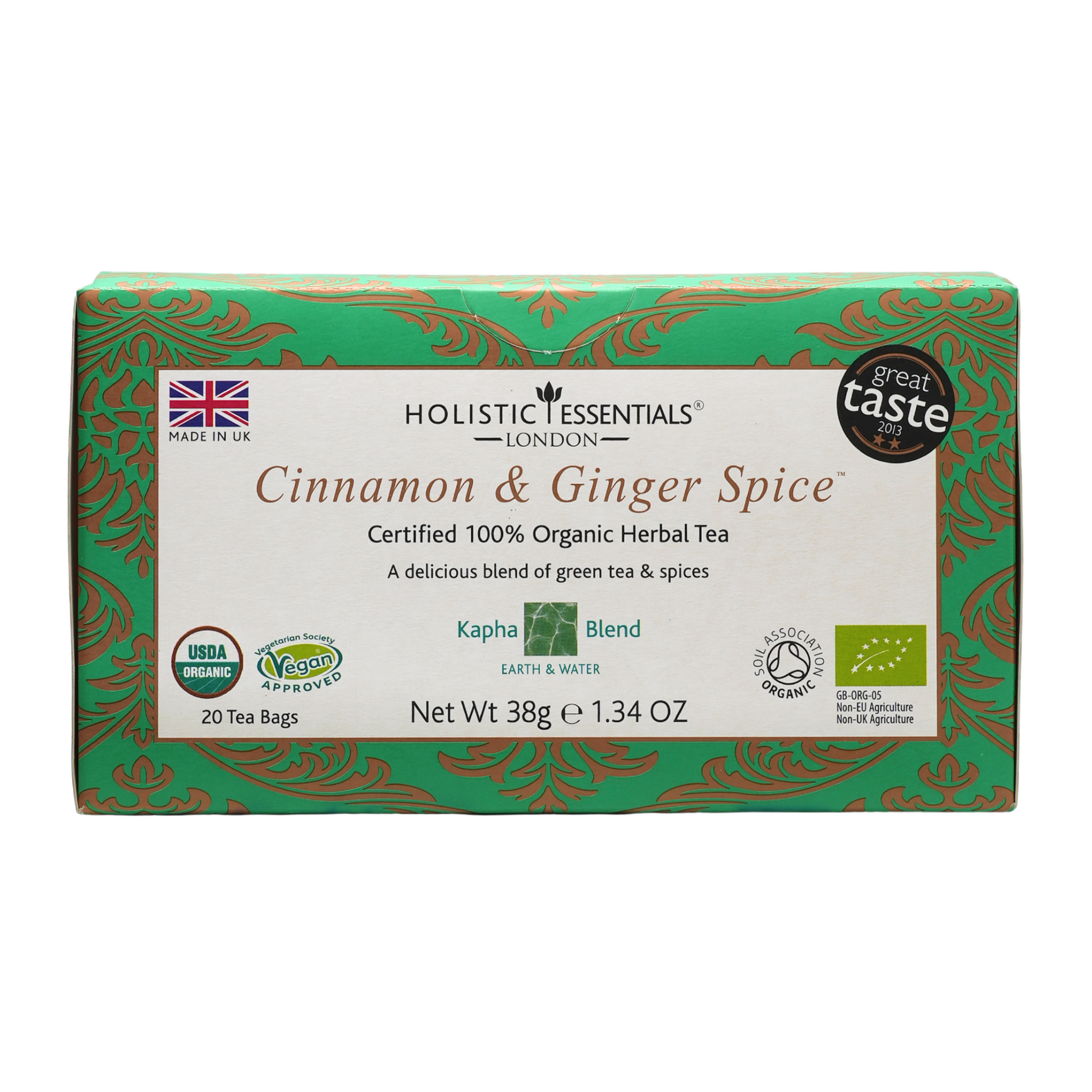 Cinnamon & Ginger Spice - Ayurvedic Herbal Tea | Holistic Essentials