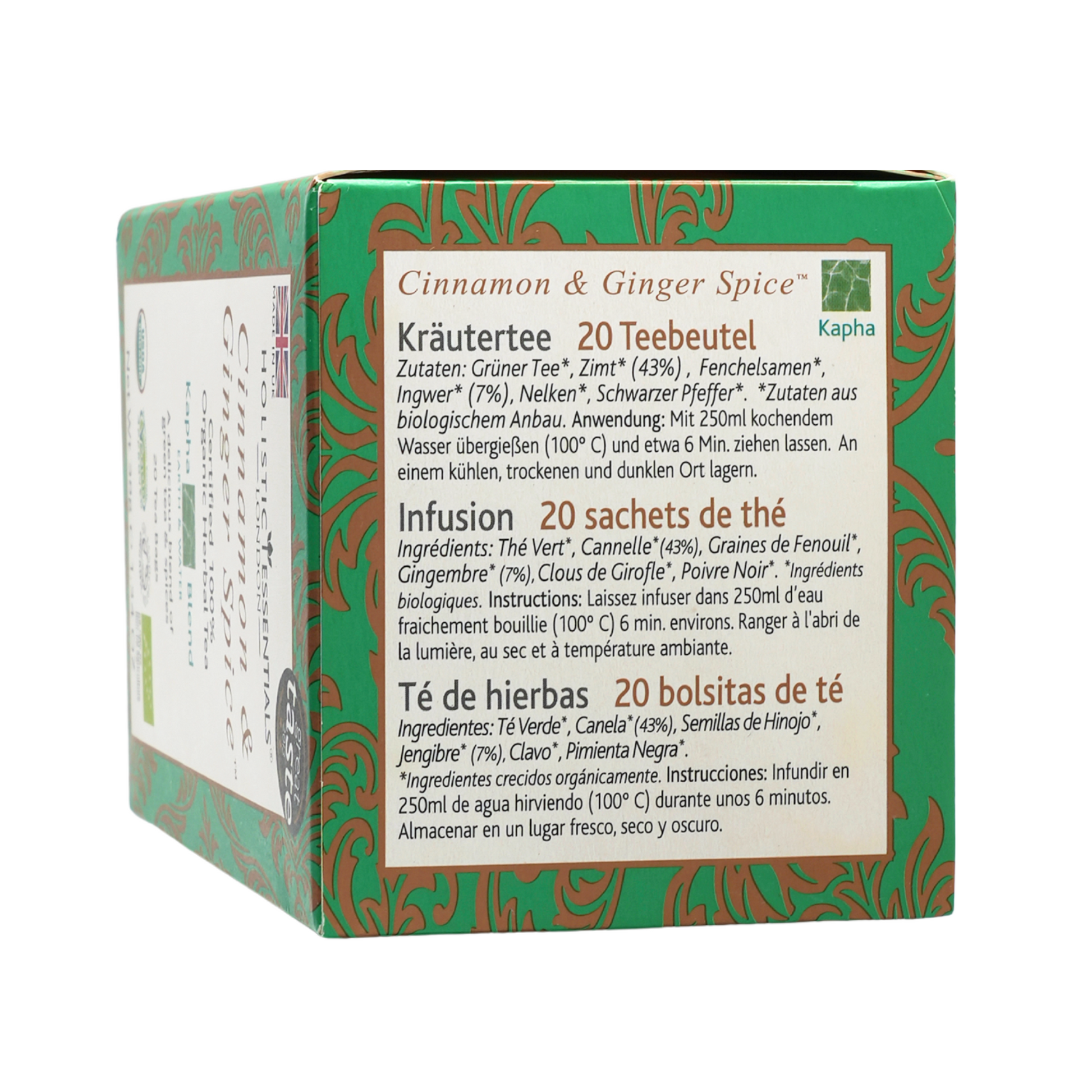 Cinnamon & Ginger Spice - Ayurvedic Herbal Tea | Holistic Essentials