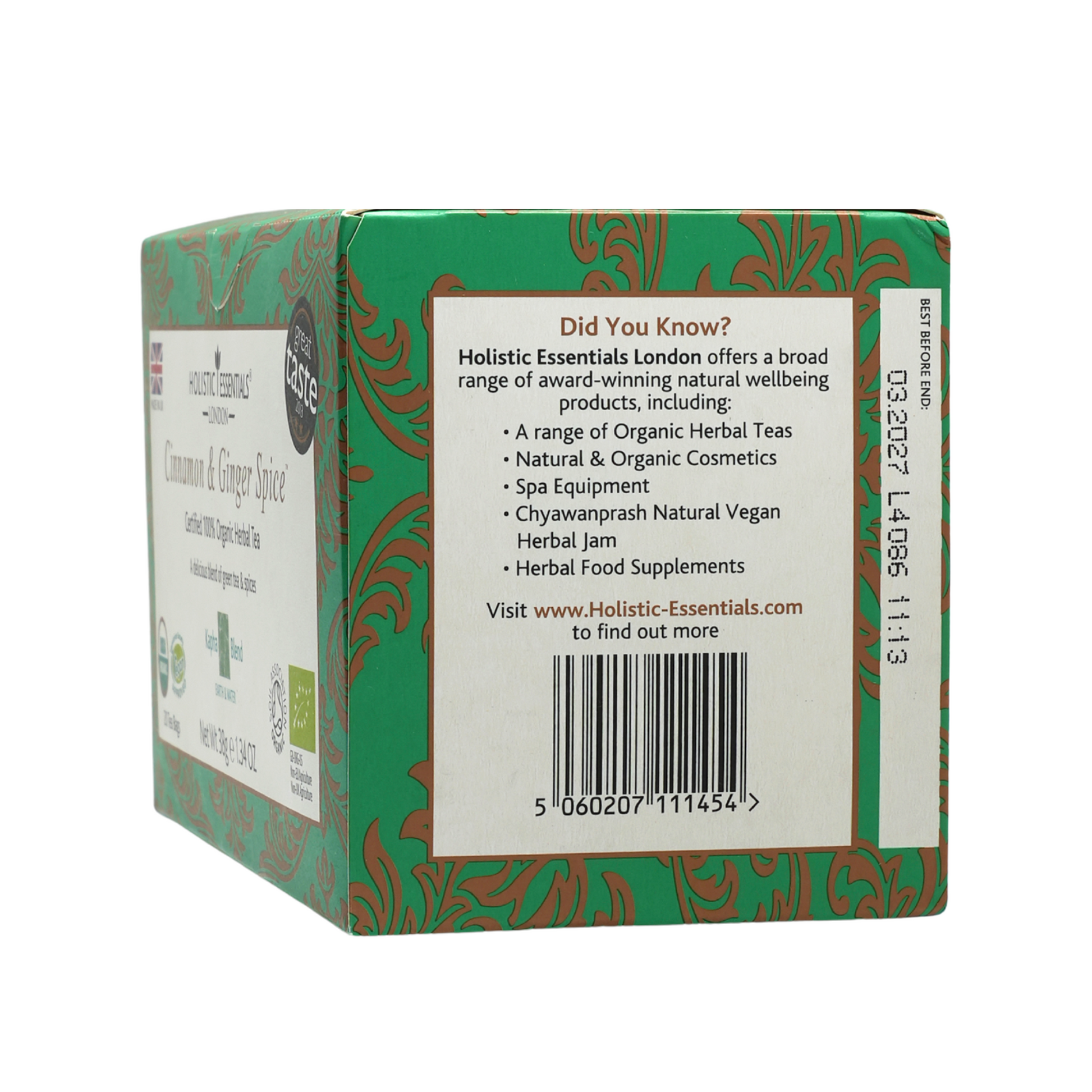 Cinnamon & Ginger Spice - Ayurvedic Herbal Tea | Holistic Essentials