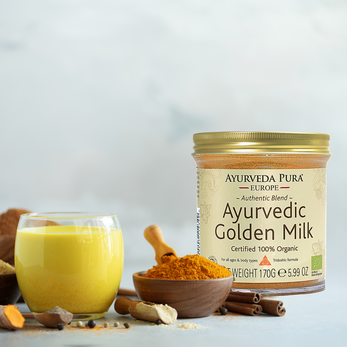Ayurvedic Golden Milk - 100% Organic Turmeric Milk