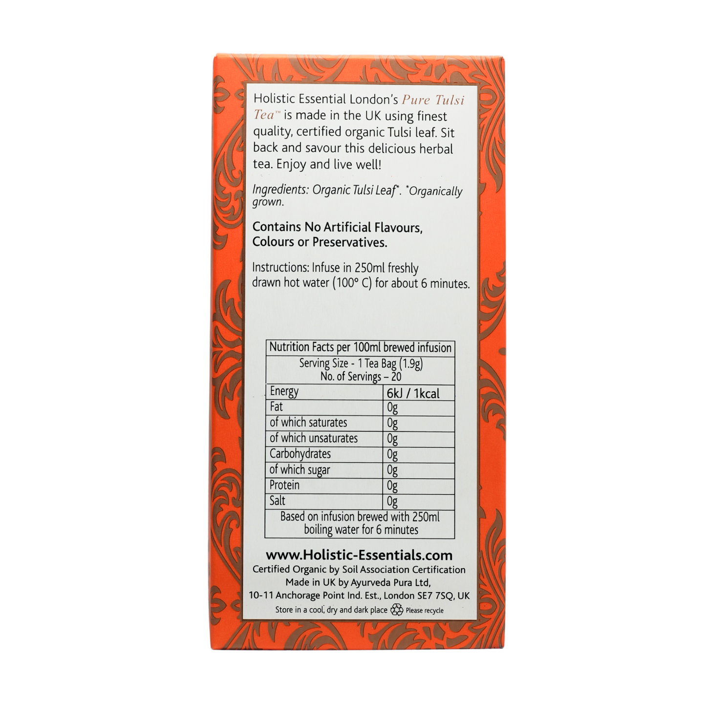 Pure Tulsi Tea - Ayurvedic Herbal Tea | Holistic Essentials