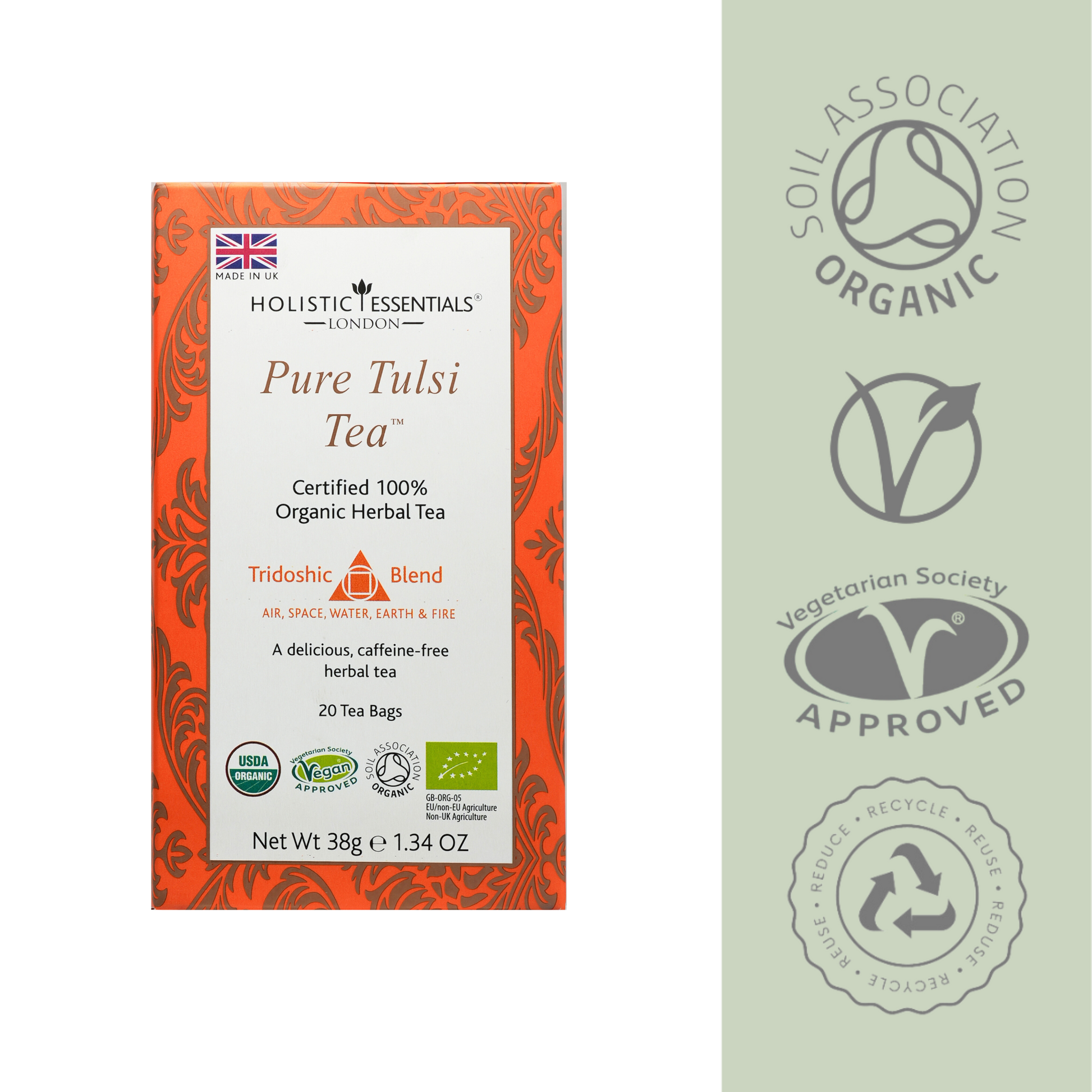 Pure Tulsi Tea - Ayurvedic Herbal Tea | Holistic Essentials