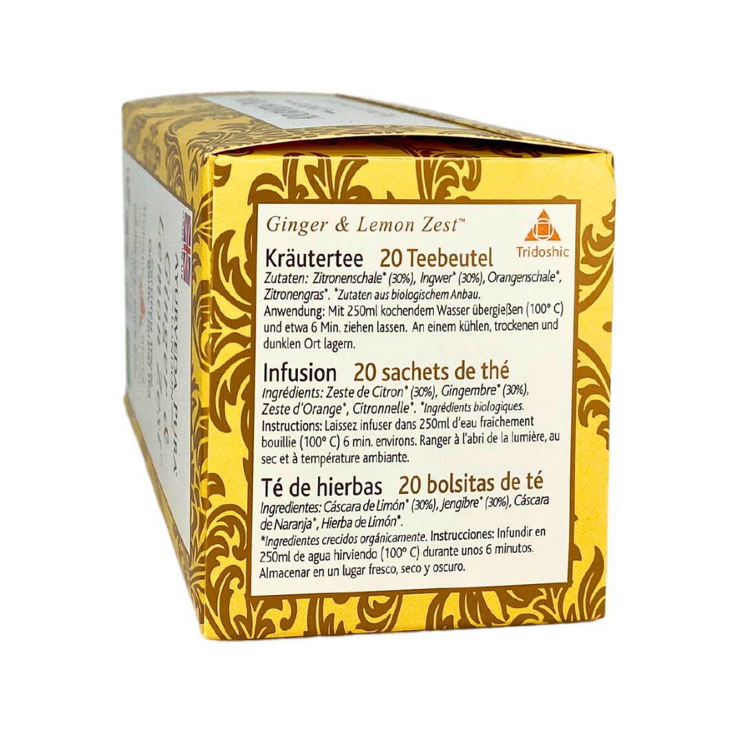 Ginger & Lemon Zest - Herbal Tea | Holistic Essentials
