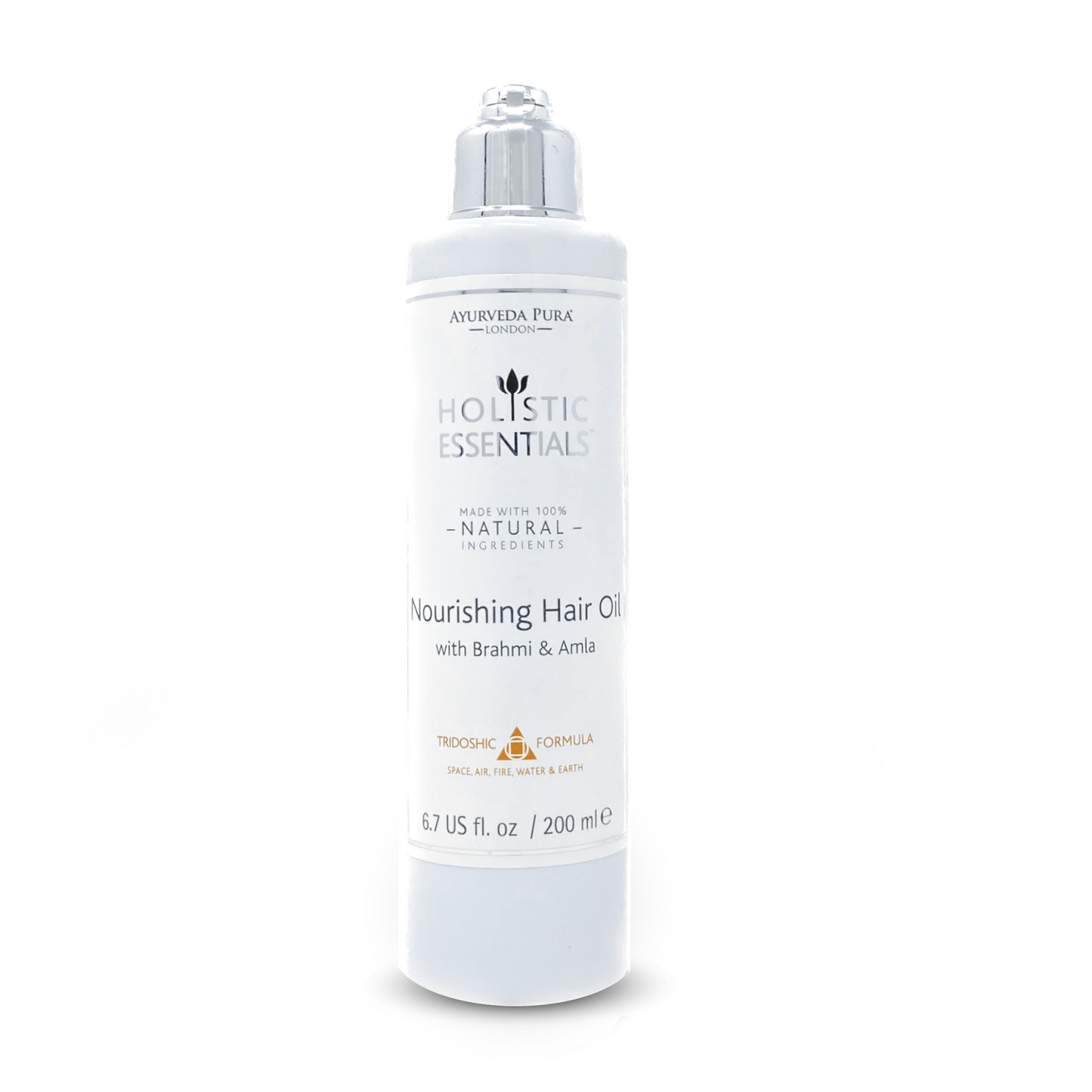 Nourishing Hair Oil with Brahmi & Amla 200ml | Holistic Essentials