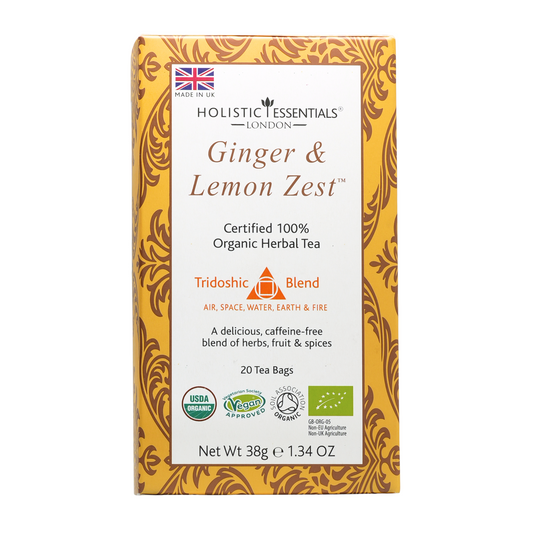 Ginger & Lemon Zest - Ayurvedic Herbal Tea | Holistic Essentials