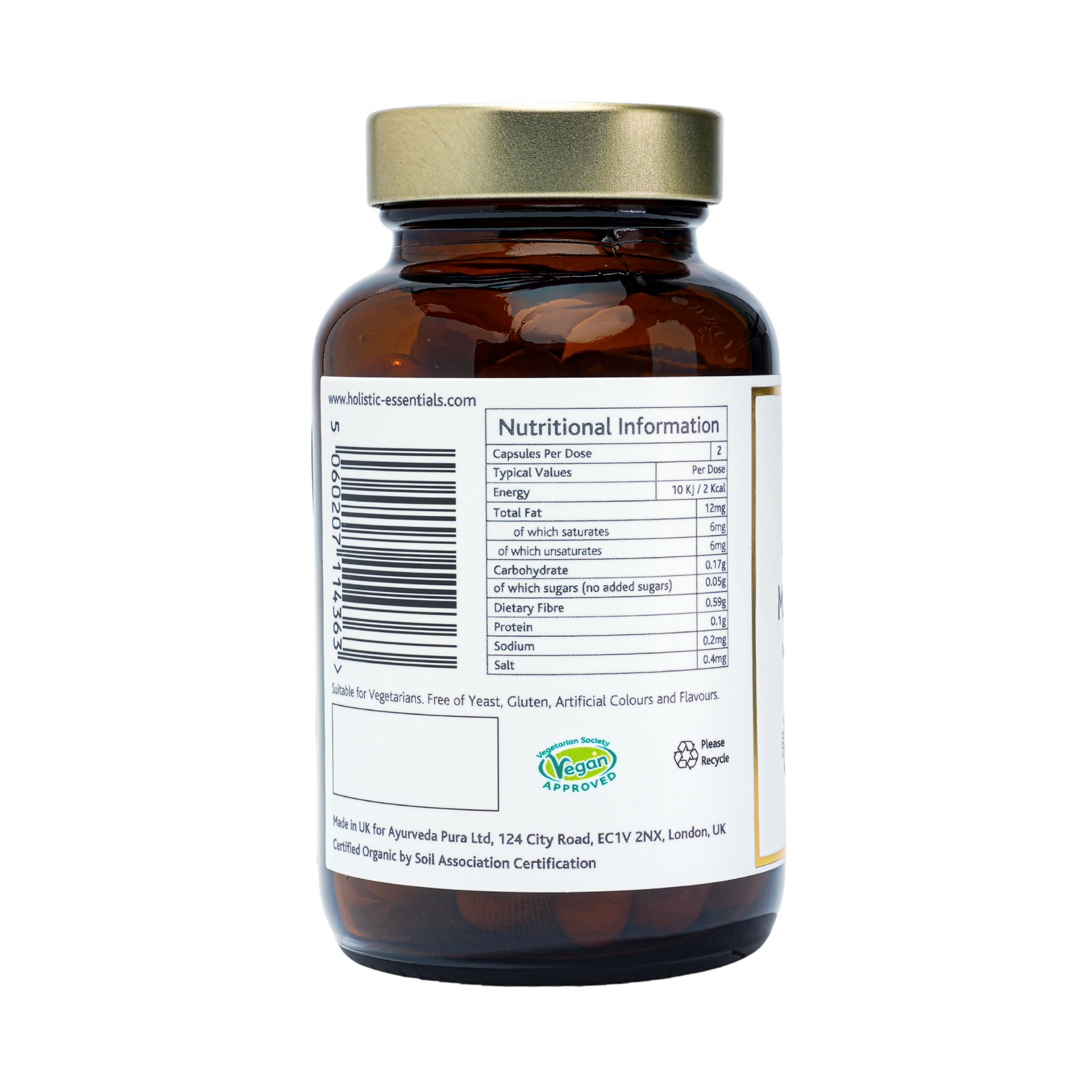Certified Organic Manjistha Capsules | Holistic Essentials