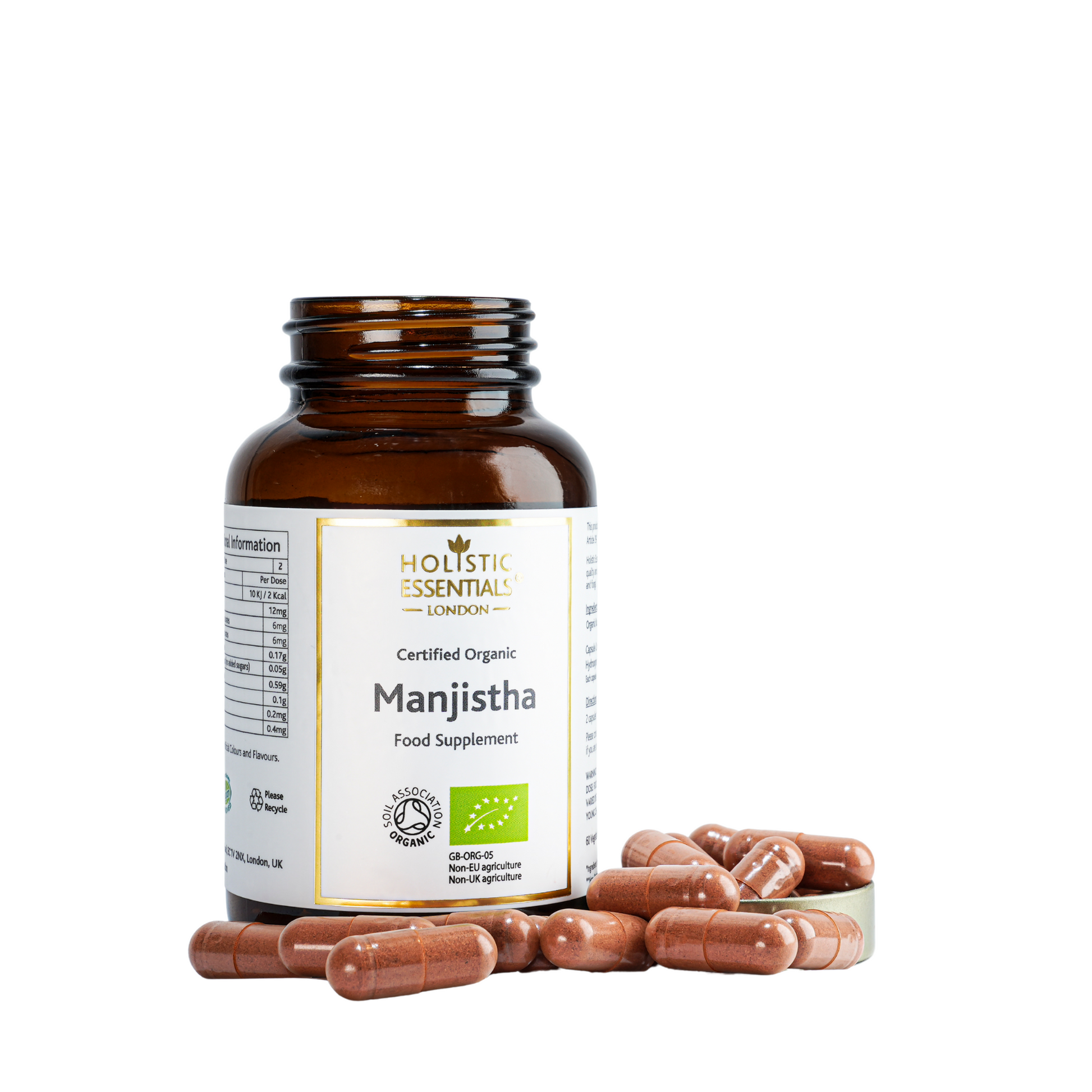 Certified Organic Manjistha Capsules | Holistic Essentials
