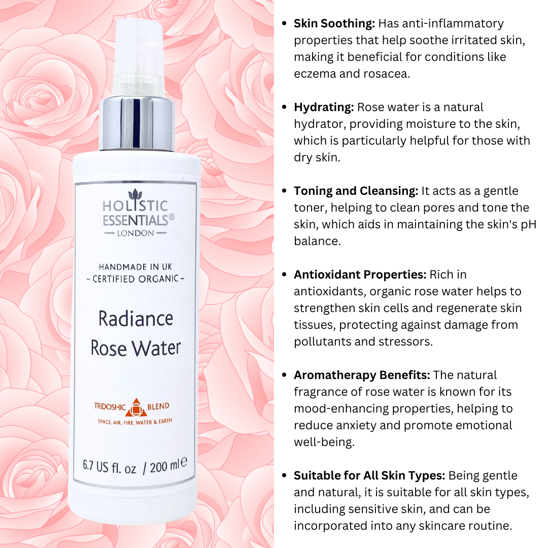 Organic Radiance Rose Water | Holistic Essentials