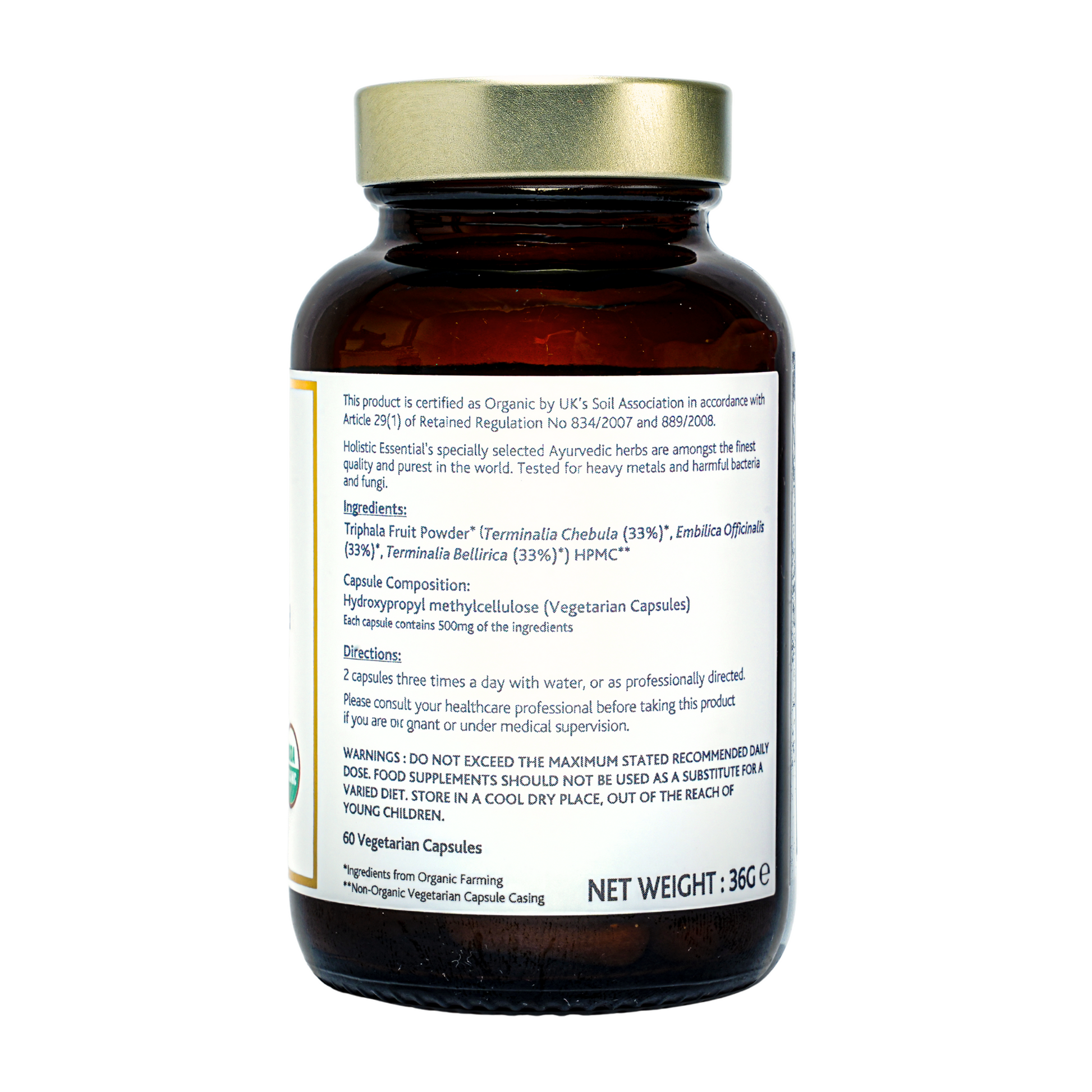 Certified Organic Triphala | Holistic Essentials