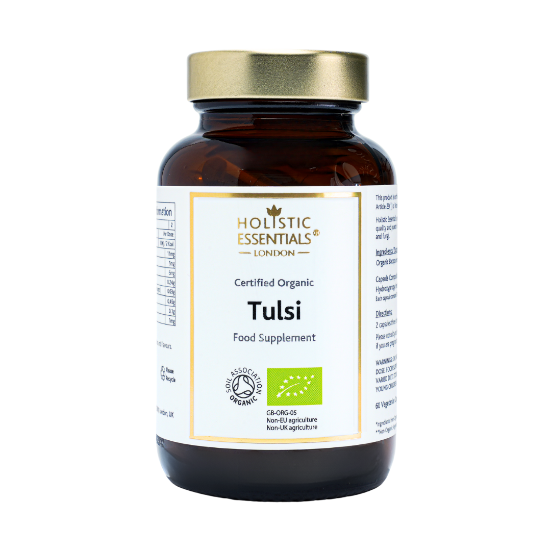 Certified Organic Tulsi Capsules | Holistic Essentials