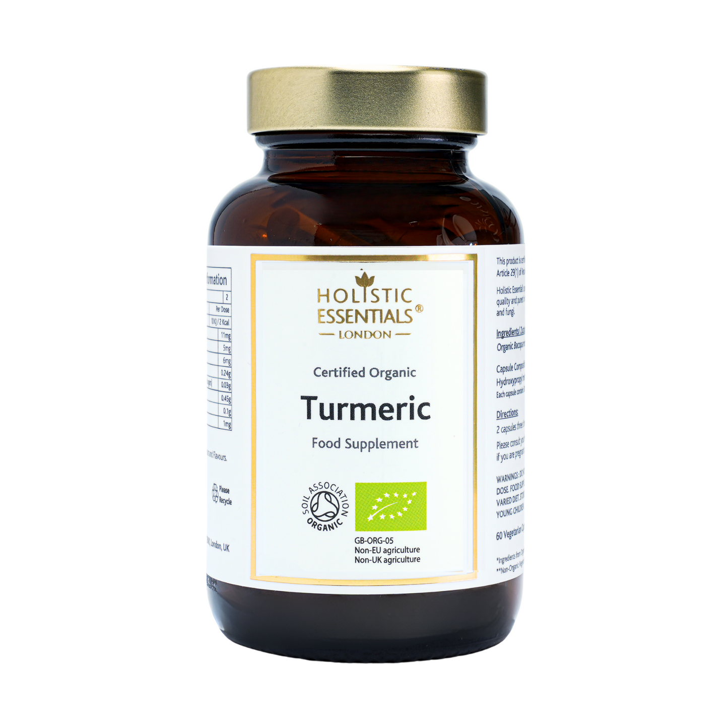 Organic Turmeric Capsules | Holistic Essentials