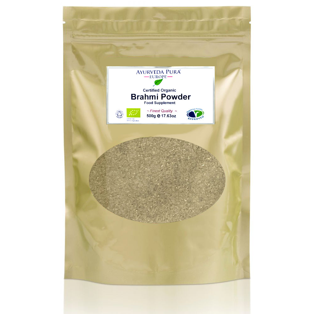 Organic Brahmi Powder - 500g - Pure & Natural | Holistic Essentials