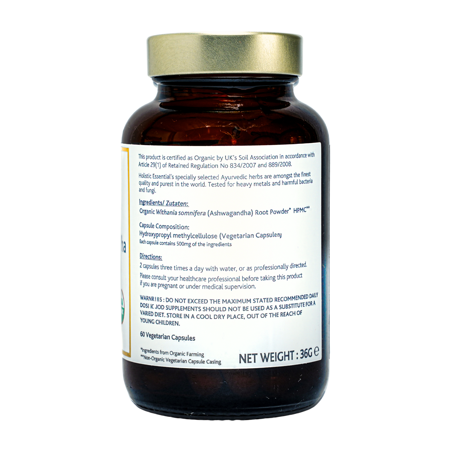 Certified Organic Ashwagandha | Holistic Essentials