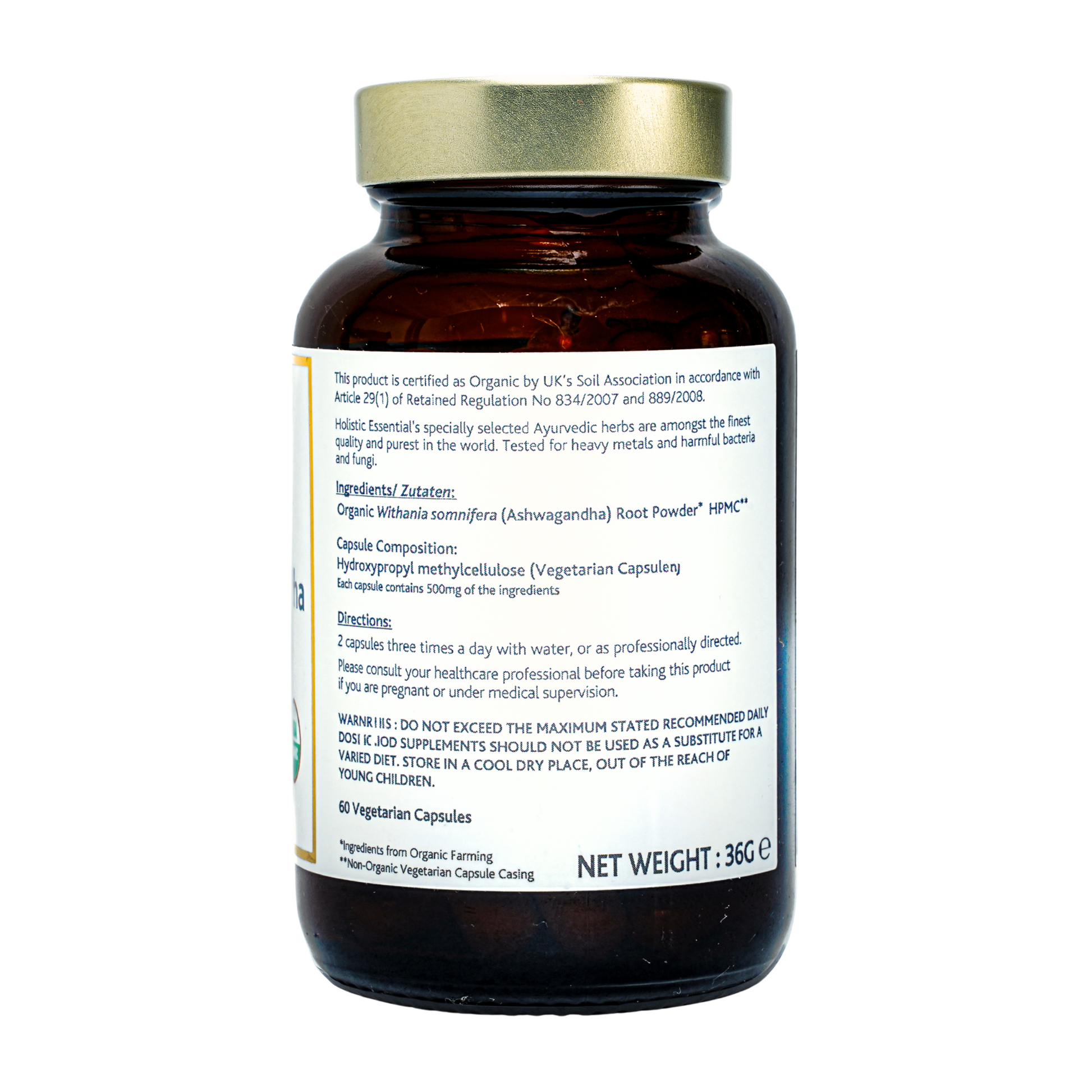 Certified Organic Ashwagandha | Holistic Essentials