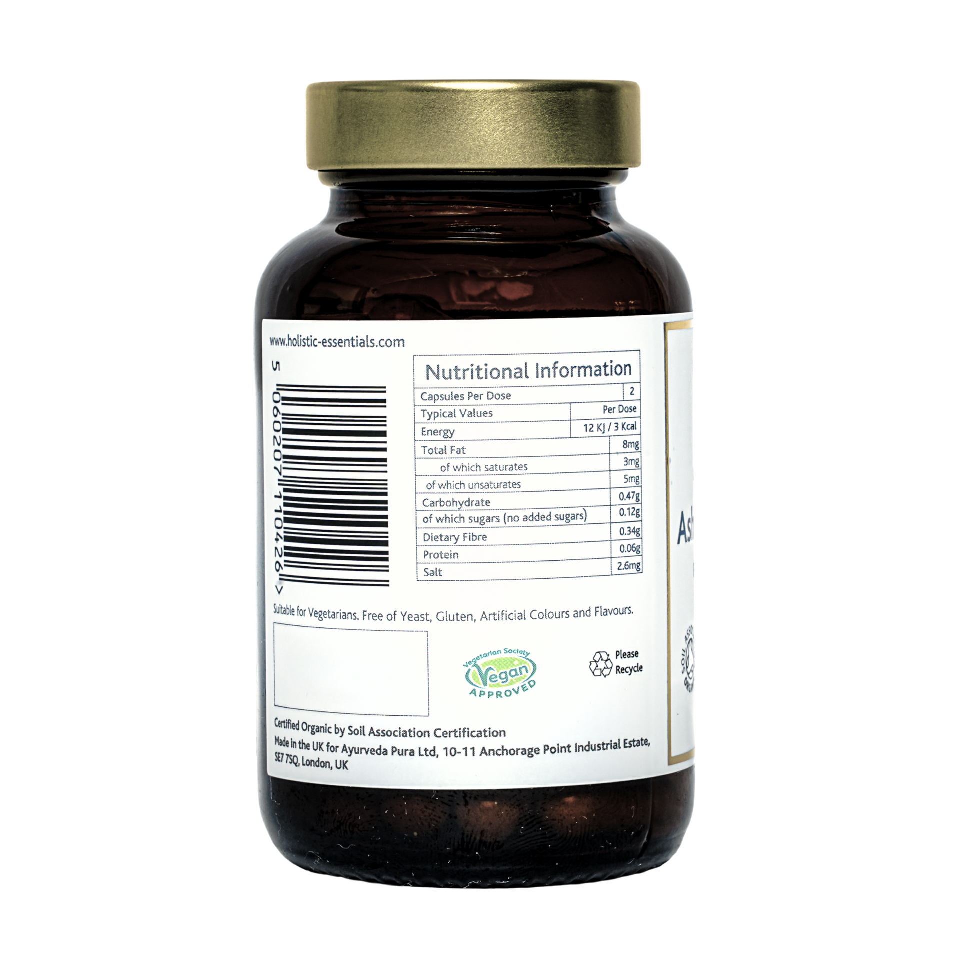 Certified Organic Ashwagandha | Holistic Essentials