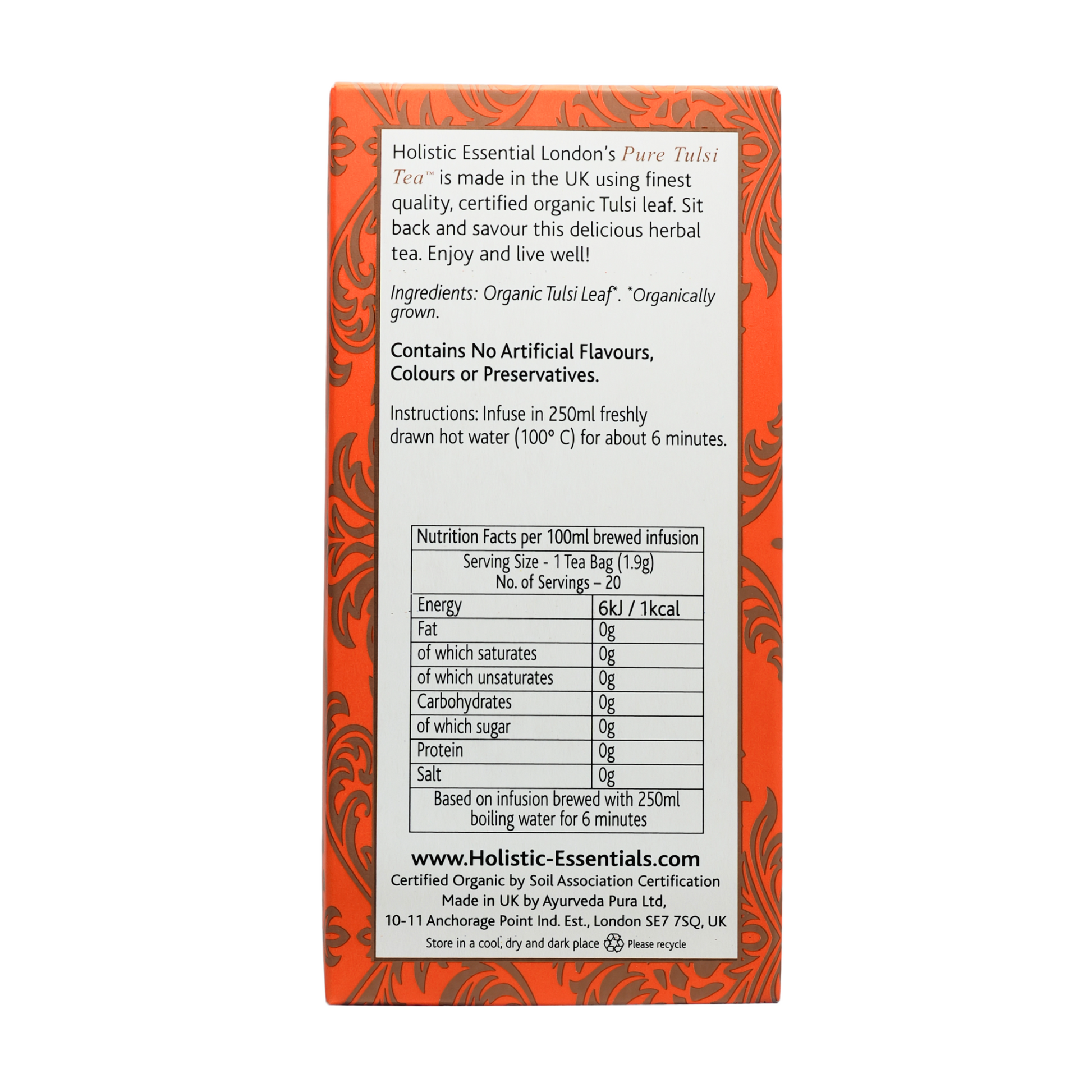 Pure Tulsi Tea - Ayurvedic Herbal Tea | Holistic Essentials
