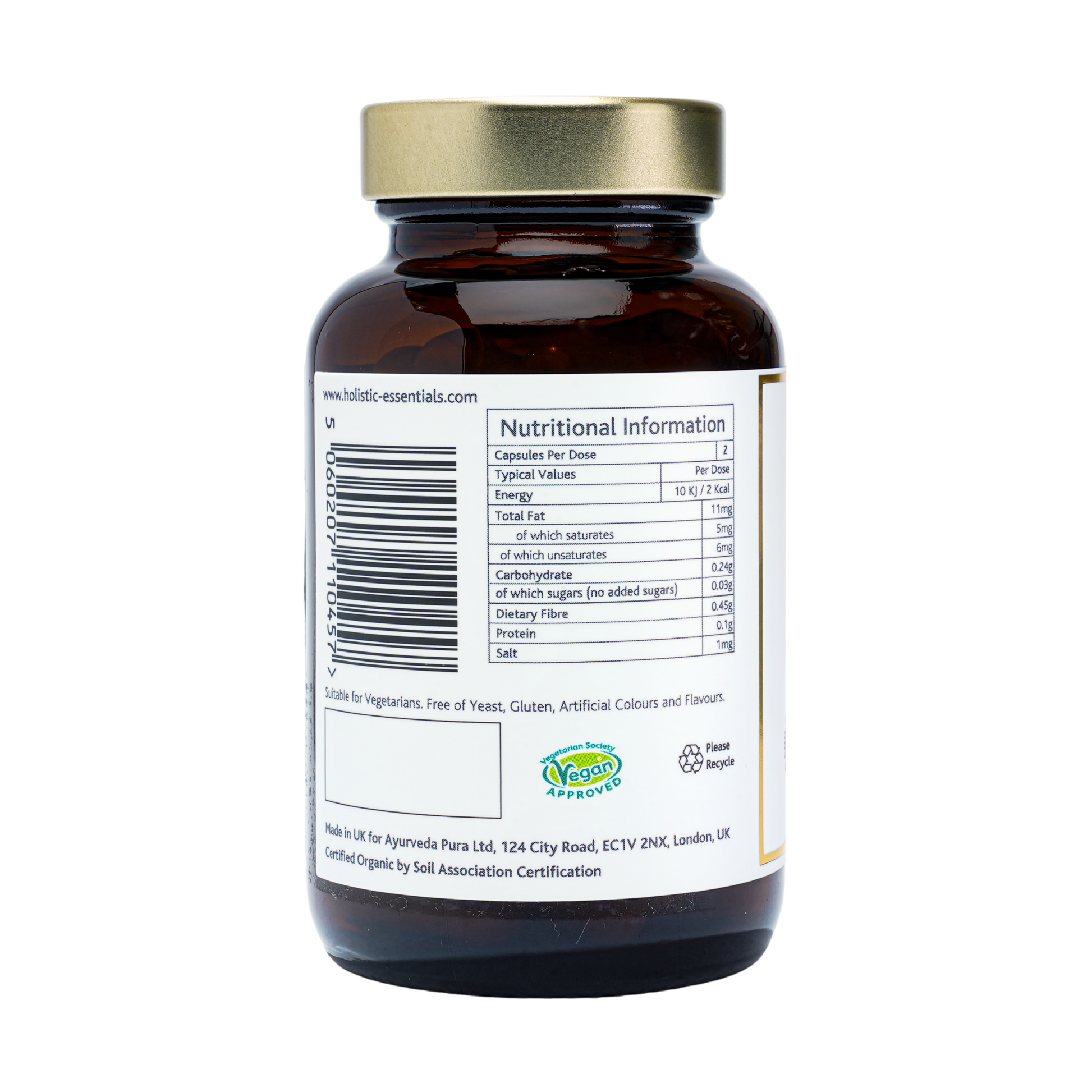 Organic Brahmi Capsules | Holistic Essentials