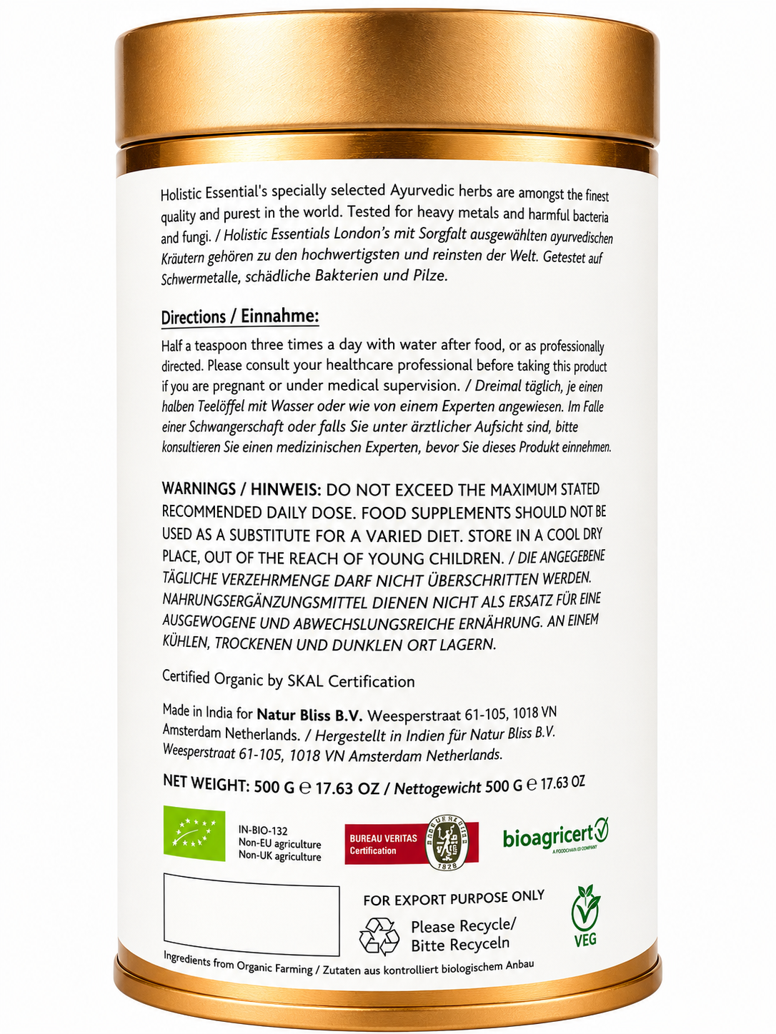 Organic Neem Powder (500g)
