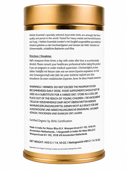 Organic Brahmi Powder - 400g - Pure & Natural | Holistic Essentials - Directions