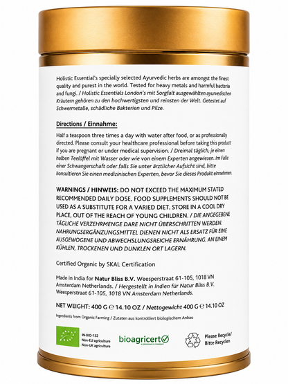 Organic Gudduchi / Guruchi Powder - 400G | Holistic Essentials - Directions
