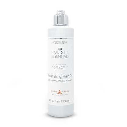 Nourishing Hair Oil with Brahmi, Amla & Mandarin 200ml | Holistic Essentials