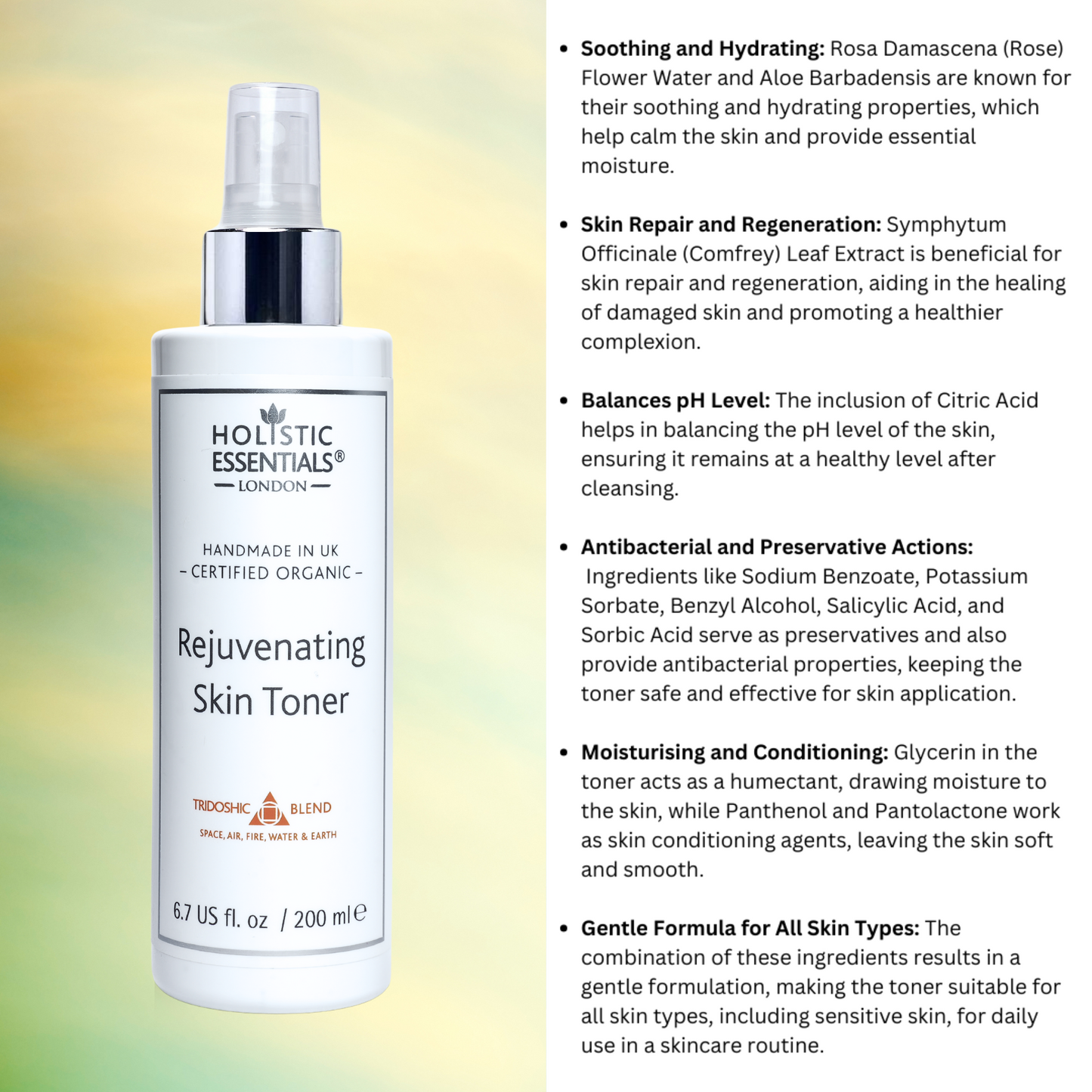 Rejuvenating Skin Toner | Holistic Essentials