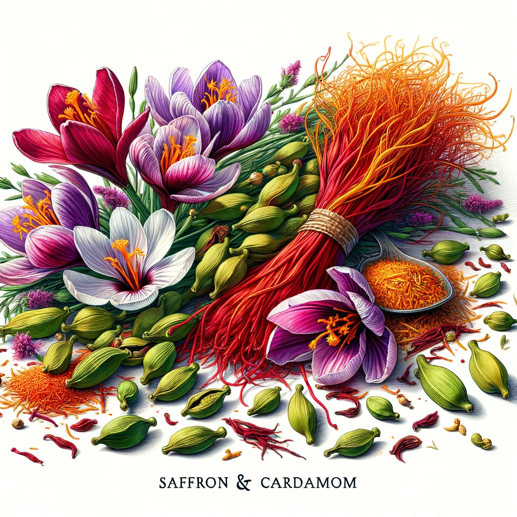 Saffron & Cardamom Delight™ Organic Herbal Tea - Pitta Blend