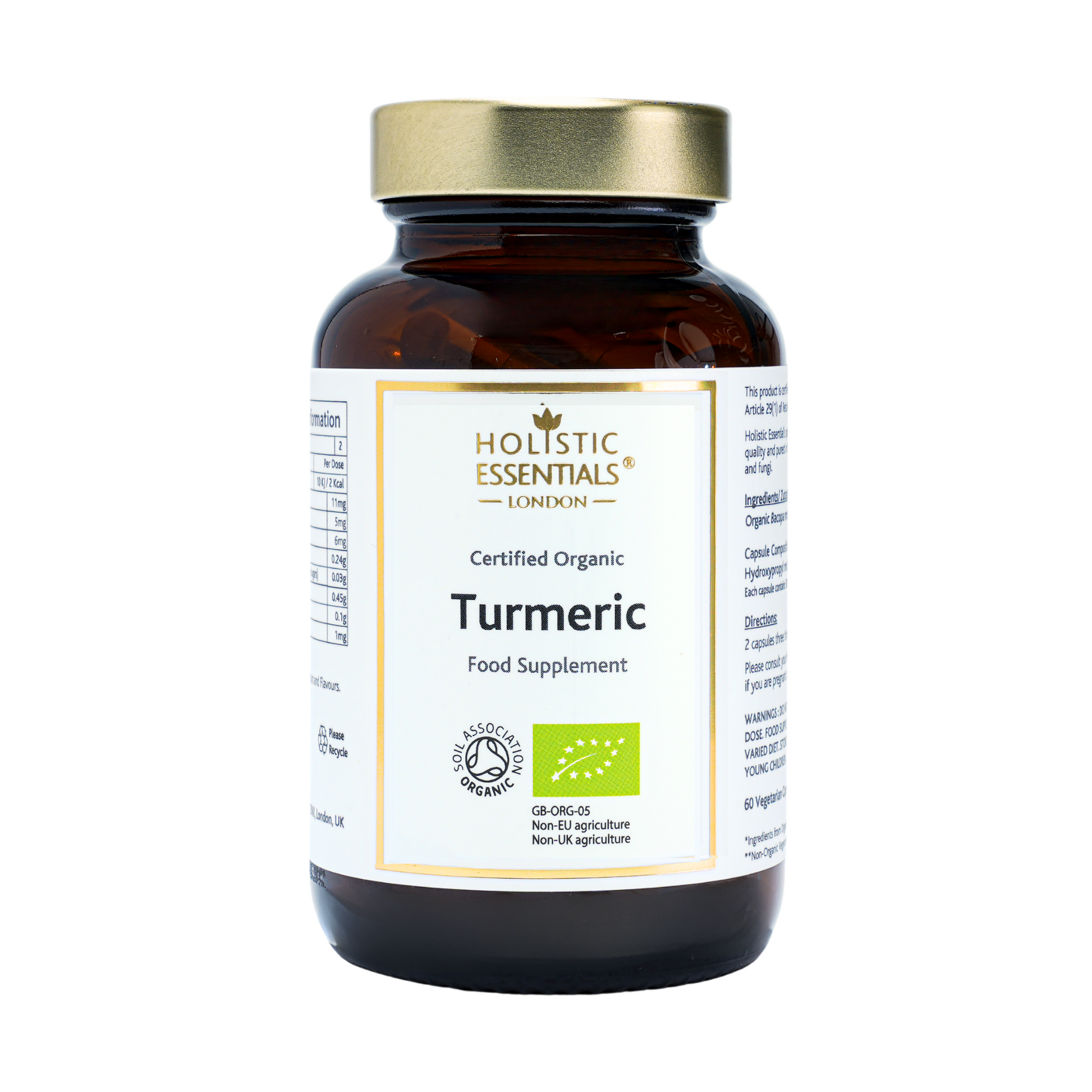Organic Turmeric Capsules | Holistic Essentials