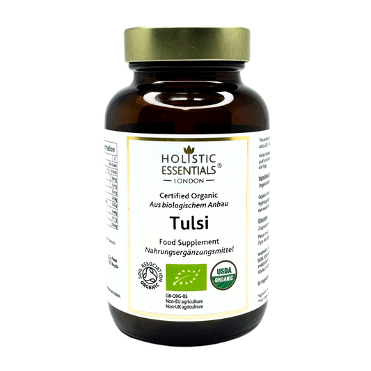 Certified Organic Tulsi Capsules | Holistic Essentials