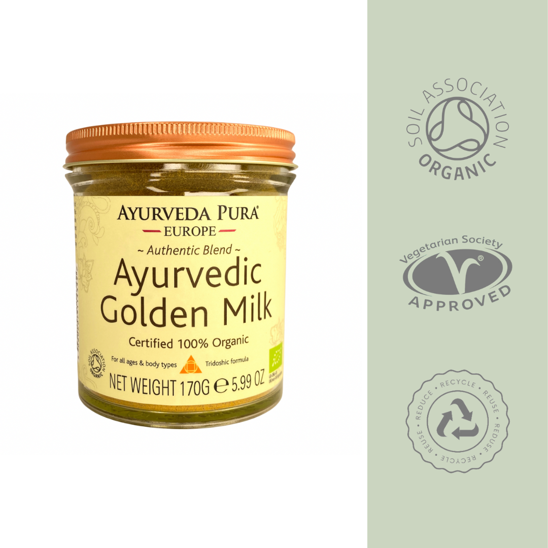 Ayurvedic Golden Milk - 100% Organic Turmeric Milk