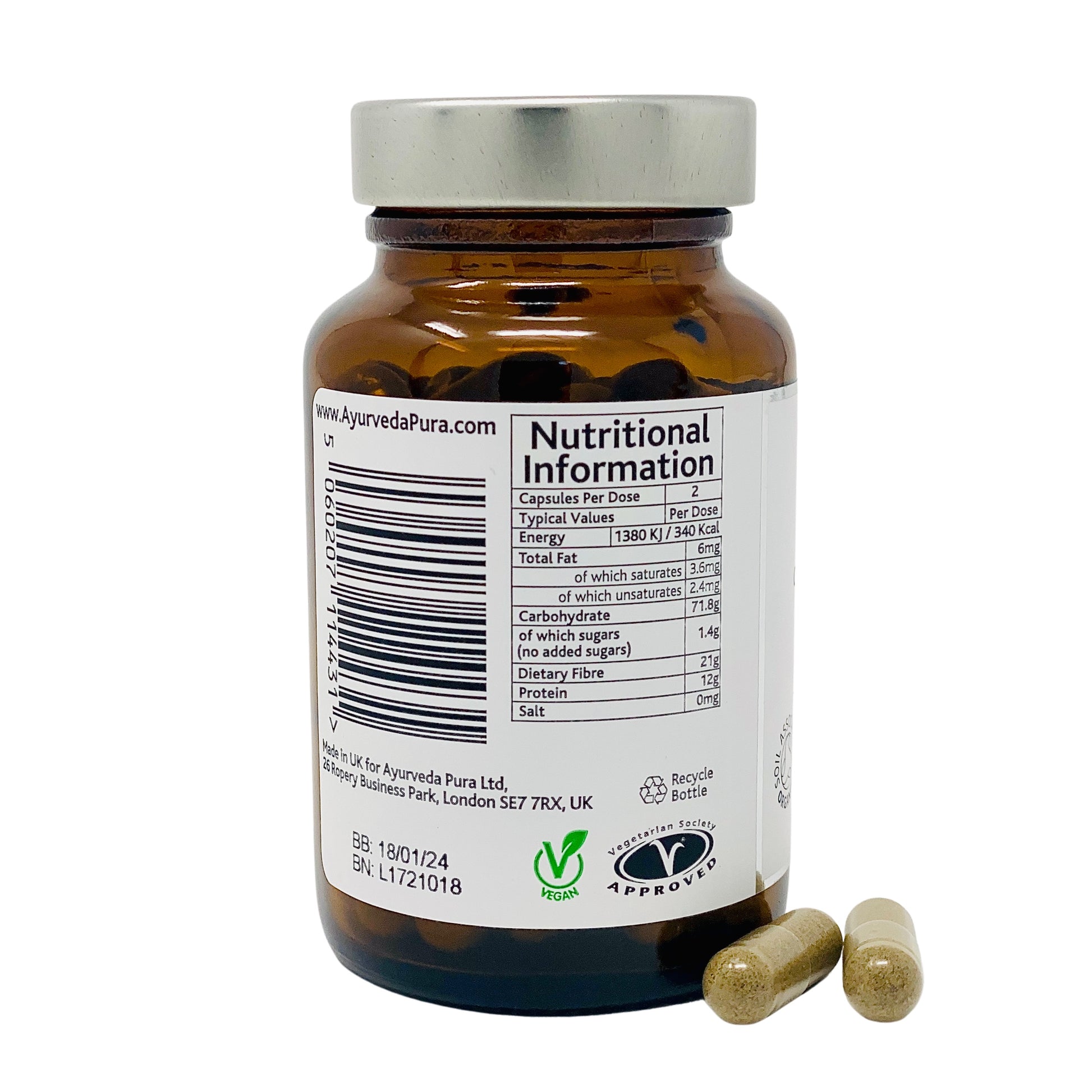 Organic Trikatu 60 Herbal Capsules | Holistic Essentials