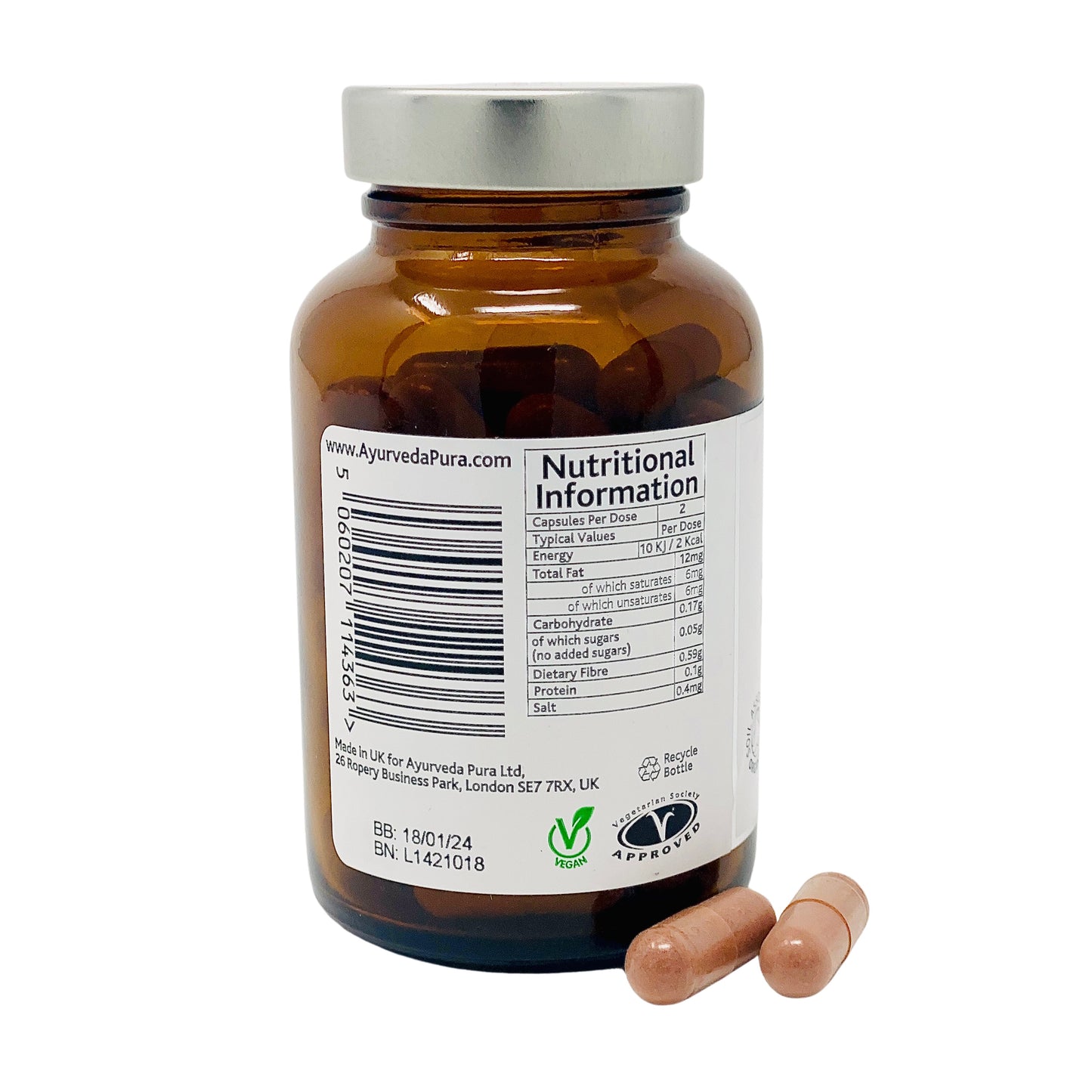 Organic Manjistha 60 Herbal Capsules | Holistic Essentials