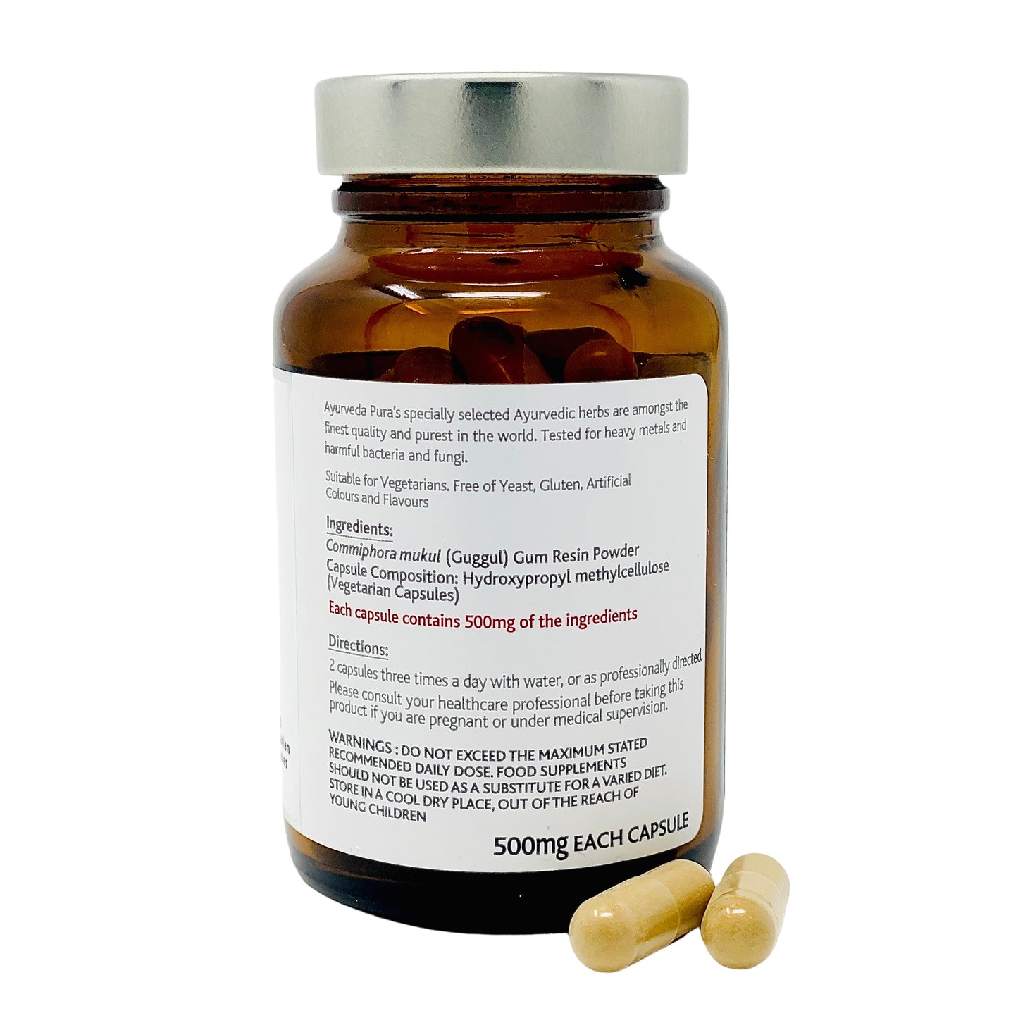 Pure & Natural Guggul Herbal Capsules No