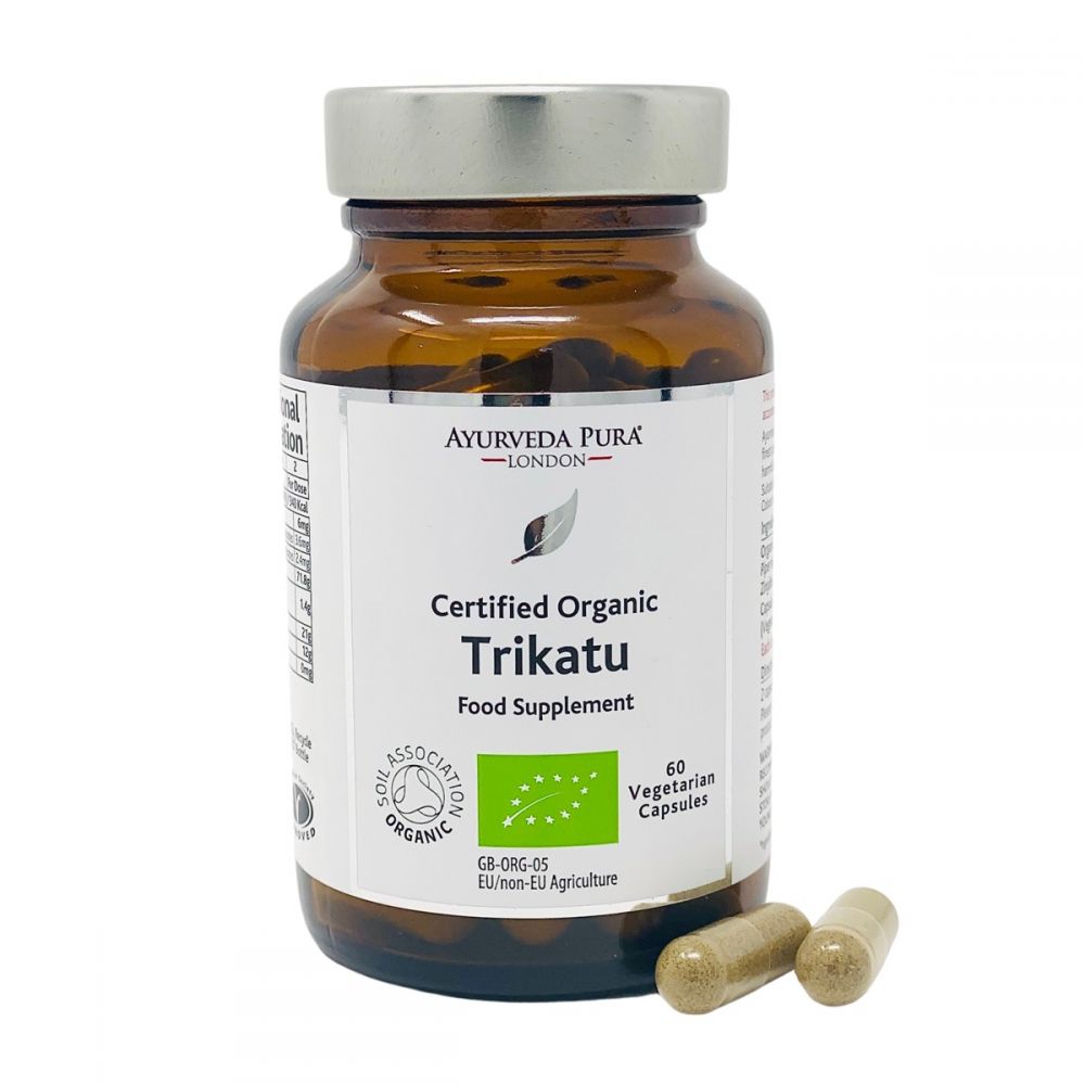 Organic Trikatu 60 Herbal Capsules | Holistic Essentials