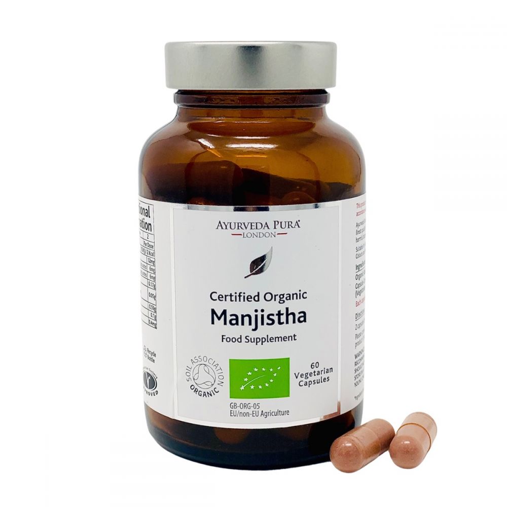 Organic Manjistha 60 Herbal Capsules | Holistic Essentials
